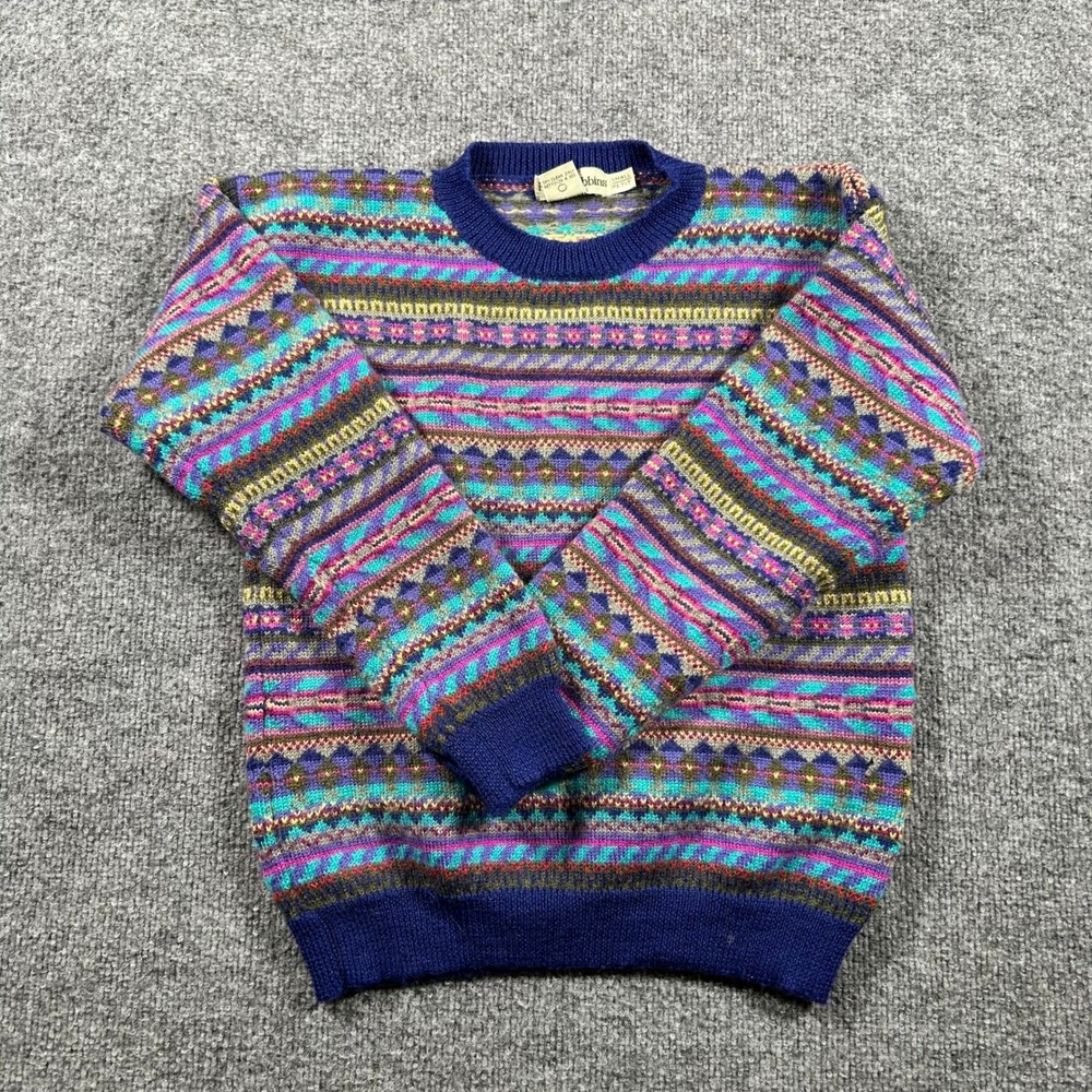 Royal Robbins Sweater Womens Size Small Petit Wool Fair Isle Multicolor Knit